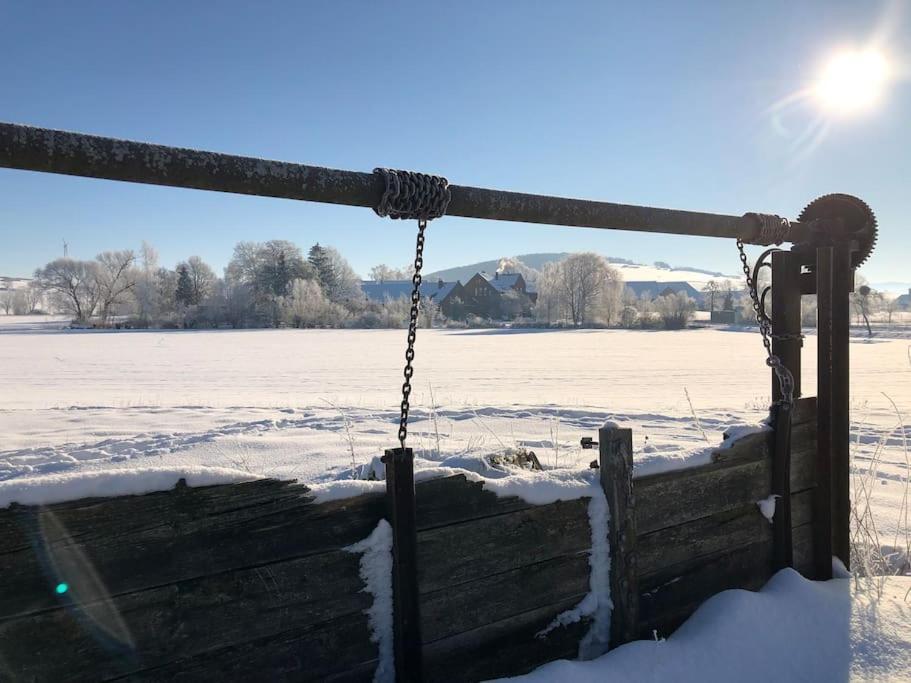 Idyllische Ferienwohnung Auf Altem Bauernhof Mit Wallbox Emmerthal Eksteriør bilde